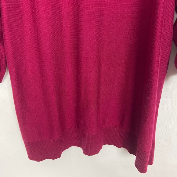 Attention Plus Women's Cold Shoulder Pink Sweater Top Size 3X - Picture 8 of 11